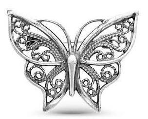 1308264 Серебряная брошь