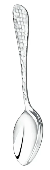 1598НБ01801 Серебряный столовый набор "Капелька кованая" на 6 персон (6 предметов)