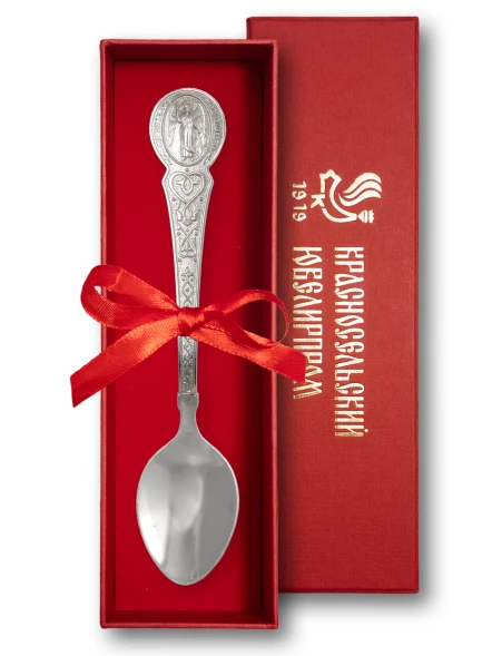 3400060364ф Серебряная чайная ложка "Ангел Хранитель"