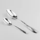 1645НБ01801 Серебряный столовыйнабор "Капелька кованая" на 1 персону (2 предмета)