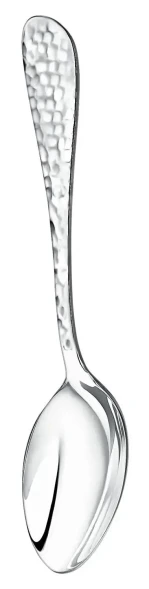 1645НБ01801 Серебряный столовыйнабор "Капелька кованая" на 1 персону (2 предмета)