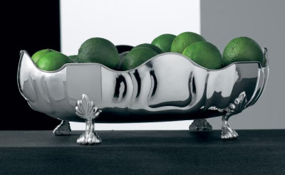 Ваза для фруктов посеребрённая на ножках «XVIII век» средняя