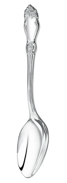 1659ЛЖ01801 Серебряная столовая ложка "Серебряная роза"