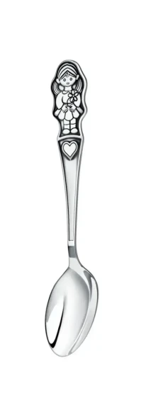 1029НБ05806 Серебряный детский набор «Девочка» с чернением