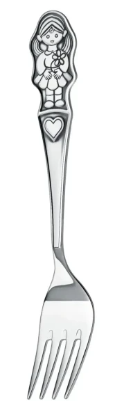 1029НБ05806 Серебряный детский набор «Девочка» с чернением