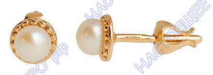 3336463 Серьги с золочением