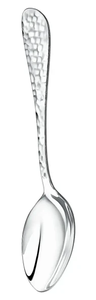 1646НБ01801 Серебряный столовый набор "Капелька кованая" на 1 персону (3 предмета)