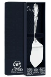 Серебряная лопатка для пирожного "Серебряная роза"