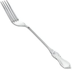 Серебряная столовая вилка «Вензель»