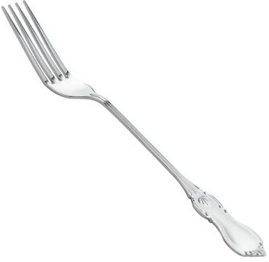 930277 Серебряная столовая вилка «Вензель»