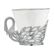 731НБ03801 Набор серебряная чайная чашка «Лебедь»