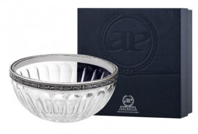 Серебряная конфетница с чернением