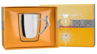 433КР05801 Серебряная детская кружка «Малыш»