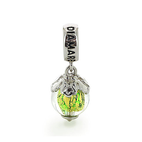 04-00435 Серебряный шарм-подвеска «Свежесть листвы»