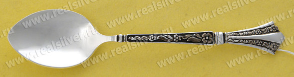3406002501ф Серебряная чайная ложка с чернением