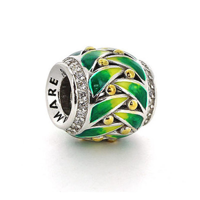 05-0279 Серебряный шарм-подвеска «Лавровый венок»