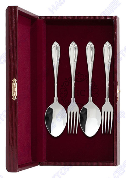 8895 Серебряный столовый набор на 2 персоны