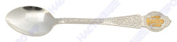 Серебряная ложка «Ангел-Хранитель» с золочением
