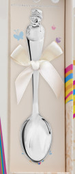 Серебряная детская ложка «Снеговик»