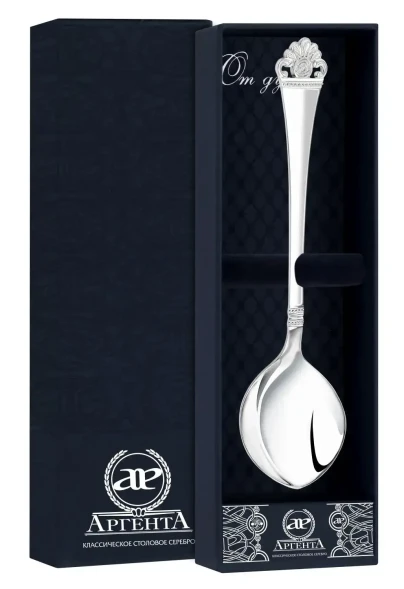 1522ЛЖ03801 Серебряная ложка для сахара "Афина"