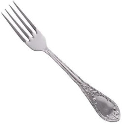 Серебряная столовая вилка «Весна»