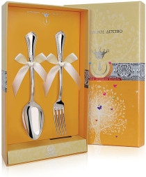 Серебряный детский десертный набор «Фаворит»