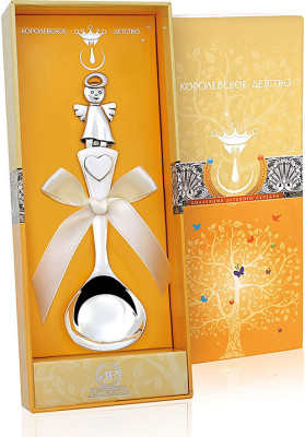 Серебряная детская ложка «Ангелочек»