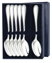 Серебряный столовый набор "Капелька" на 6 персон (6 предметов)