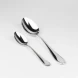 1596НБ01801 Серебряный столовый набор "Капелька" на 1 персону (2 предмета)
