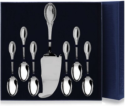 Серебряный чайный набор «Император» из 7 предметов в подарочном футляре
