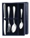 1622НБ01801 Серебряный столовый набор "Капелька" на 1 персону (4 предмета)