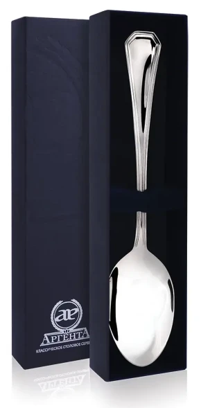 128ЛЖ01801 Серебряная столовая ложка «Элегант»