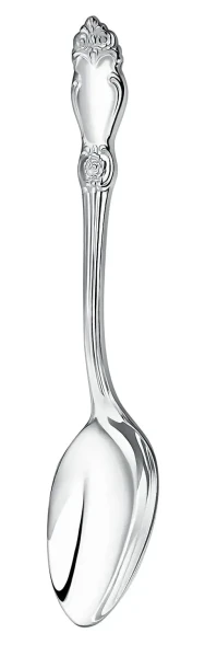 1686НБ01801 Серебряный столовый набор "Серебряная роза" на 1 персону (3 предмета)