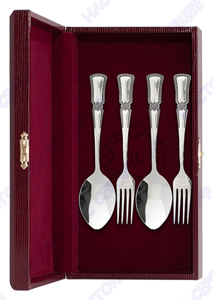 8975 Серебряный столовый набор на 2 персоны