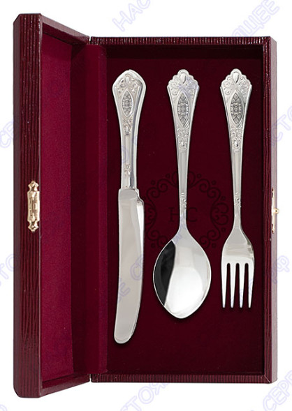 8990 Серебряный столовый набор на 1 персону