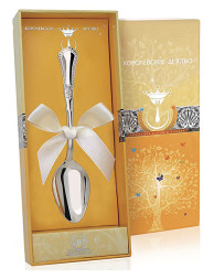 Серебряная чайная ложка «Фаворит» для ребёнка