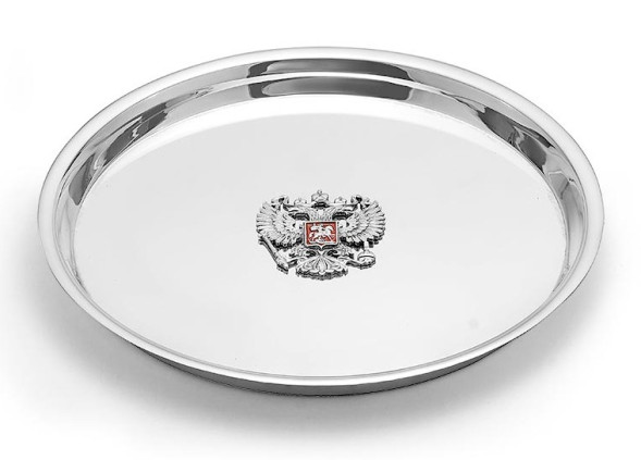 930245-0 Серебряный поднос "Герб"