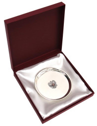 Серебряный поднос "Герб"