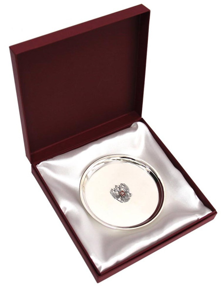 930245-0 Серебряный поднос "Герб"