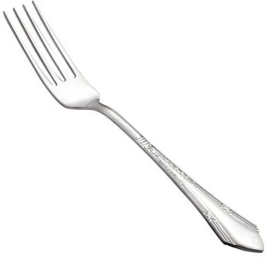 930659 Серебряная столовая вилка «Элегант»