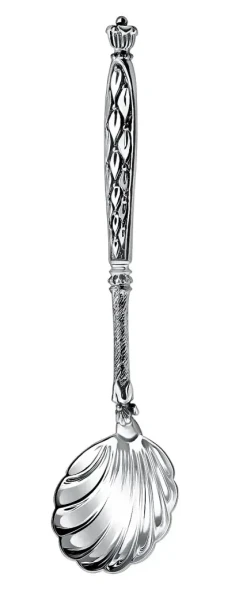 913ЛЖ12806 Серебряная ложка для икры «Триумфальная» с чернением