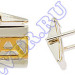 3402048035 Запонки с золочением