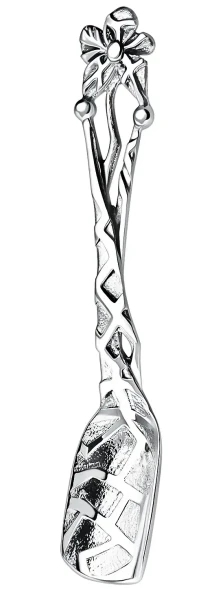 331СВ17806 Серебряный совок для сахара «Чертополох» с чернением