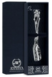 Серебряный совок для сахара «Чертополох» с чернением