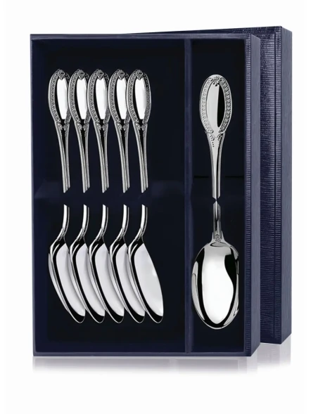 175НБ01801 Набор из 6 серебряных столовых ложек «Император»