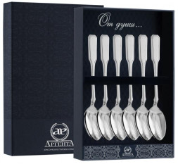 Серебряный набор чайных ложек «Русский»