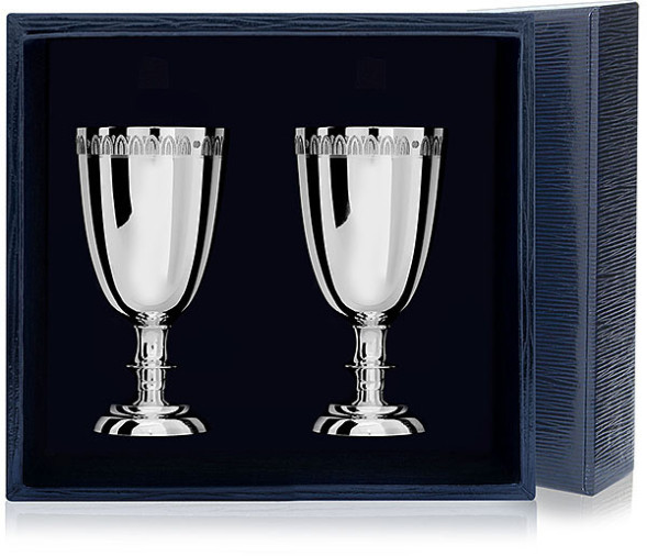 565НБ00801 Набор серебряных рюмок «Император» из 2 предметов