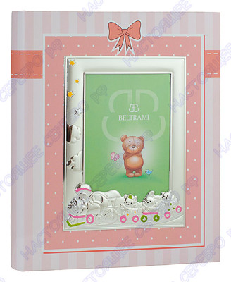 3390/2PR Альбом для фотографий с фоторамкой «Trenino» для девочки