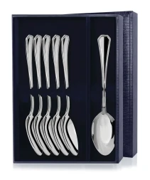 Набор из 6 серебряных столовых ложек «Элегант»