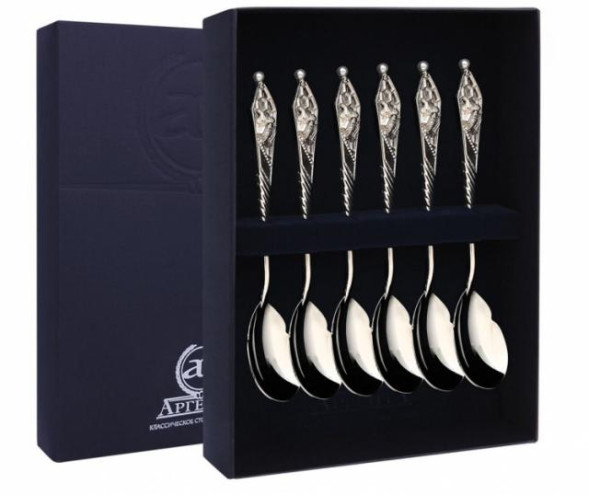 42950 Серебряный набор чайных ложек « Пчелка»